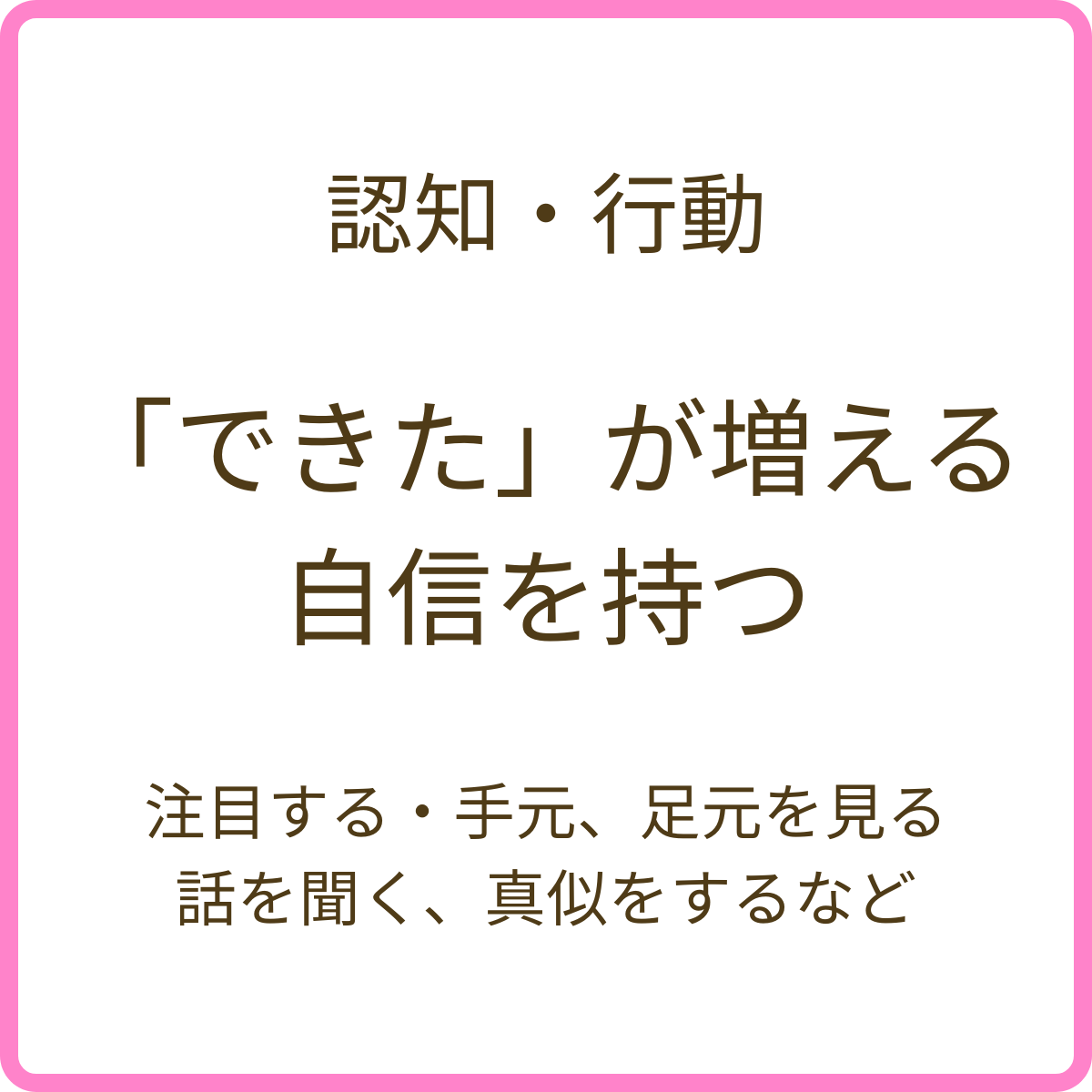 認知・行動（「できた」が増える自信を持つ）支援領域の説明画像（スマホ版）